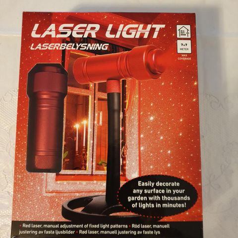 Helt ny Laser Light til salgs. Uåpnet