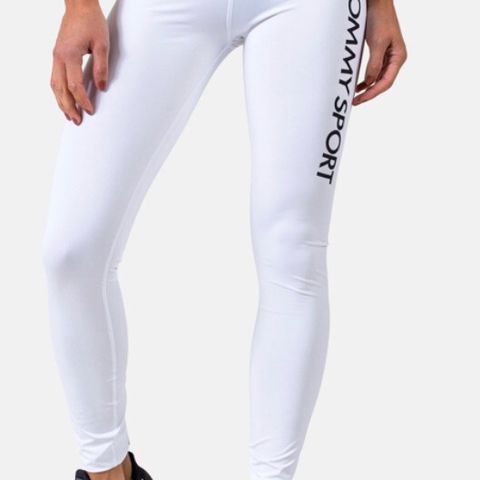 Tommy sport highwaist Legging Logo hvit