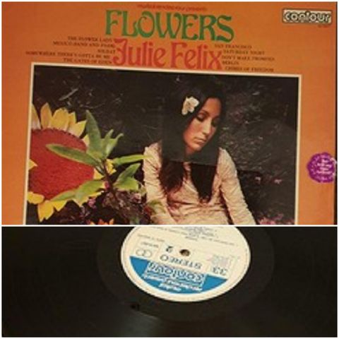  VINTAGE LP/VINYL  - FLOWERS / JULIE FELIX