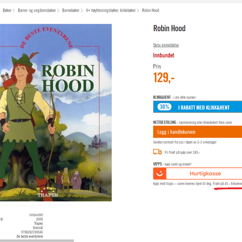 Robin Hood. De beste eventyrene.