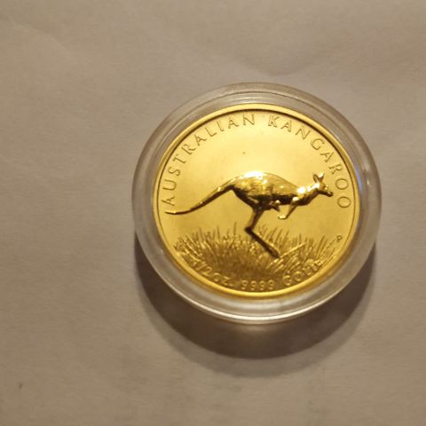 50 Dollars 2008 Australia Queen Elizabeth II 1/2 oz reint gull med fin eske