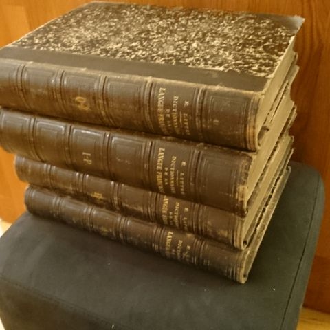Antique set of french dictionaries