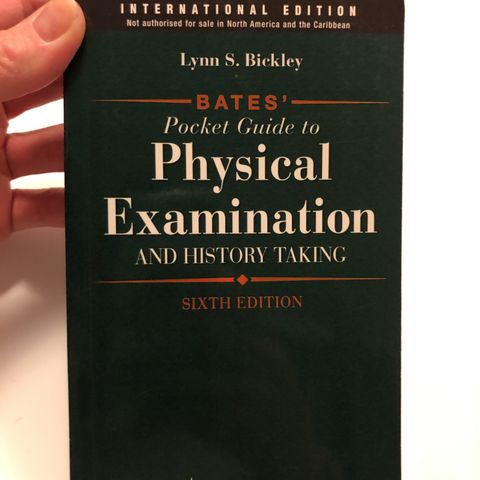 Bates pocket guide to physical examination 6th ed