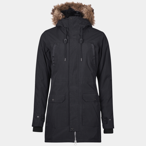 Talvik Faux Fur Parka, vinterparkas dame, svart, small