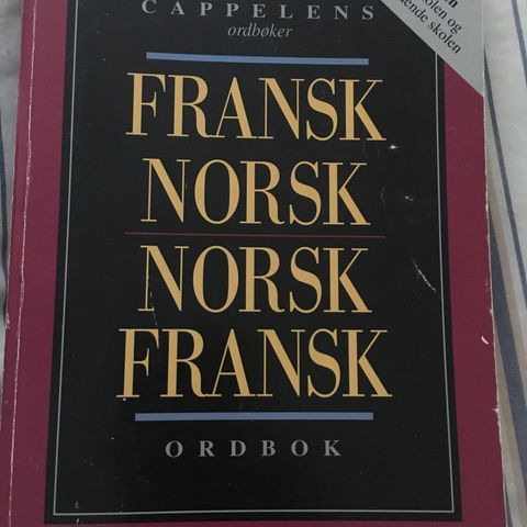 Fransk-norsk ordbok