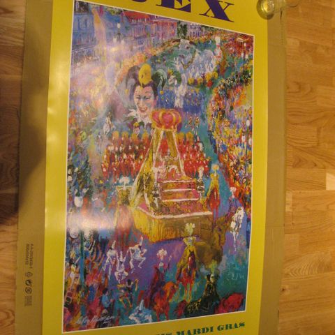 LEROY NEIMAN. REX MARDI GRAS. 2001 -  2002. KUNST. LITOGRAFI. PARK WEST GALLERY.