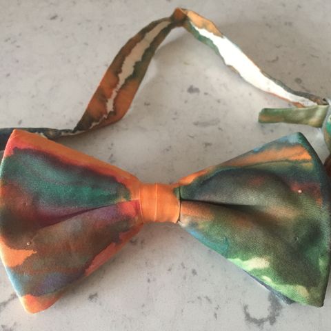 Cool Hand Painted Colourful Artistic Bowtie