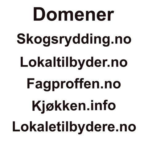 Kortreist domener, Perfekt for lokal PROMOTERING