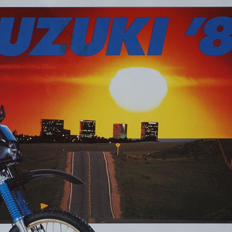 Suzuki 1989 Moped og lett MC brosjyre- POSTER