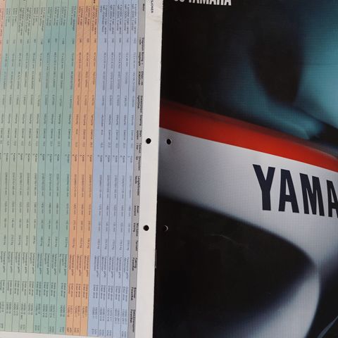 Yamaha 1991 hele programmet norsk brosjyre