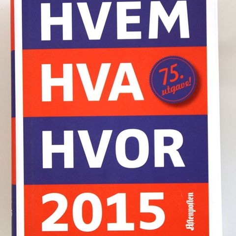 HVEM HVA HVOR 2015