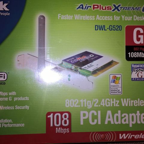 PCI Adapter D-link wireless