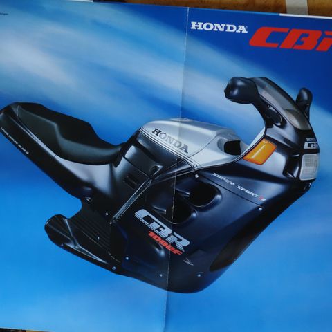 Honda CBR 1000F/600F brosjyre ca 1991