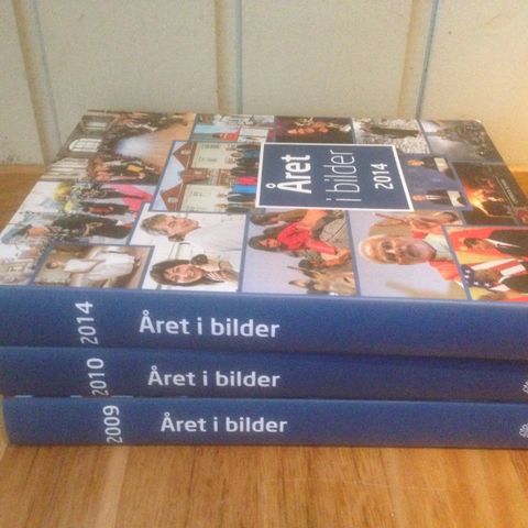 Året i bilde(2009,2010,2012,2014), 30kr per bok