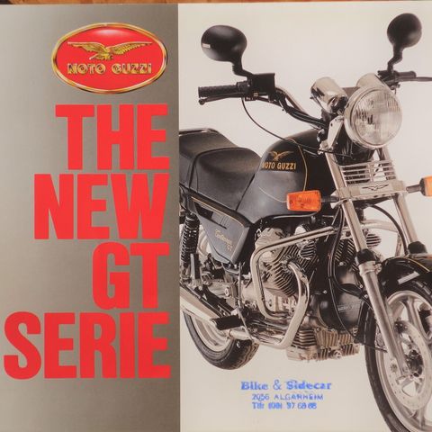 Moto Guzzi The New GT serie 350,650 og 950 brosjyre