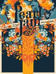 Pearl Jam Praha plakat fra 2018 konserten, Matt Taylor