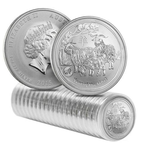 2015  LUNAR "YEAR OF THE GOAT" 1 OZ SØLV