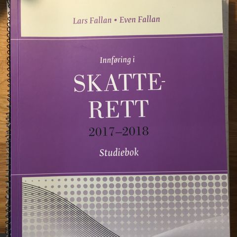 Innføring i skatterett 2017-2018 studiebok