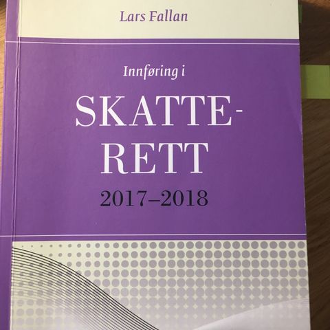 Innføring i skatterett 2017-2018