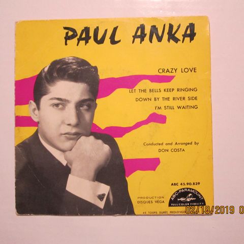 PAUL ANKA - OBS! OBS! OBS! - KUN COVER (VINYL SINGLE)