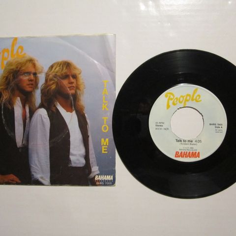 PEOPLE / TALK TO ME  - 7" VINYL SINGLE