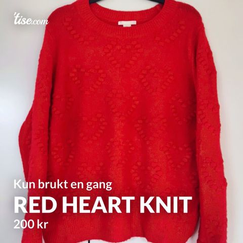 Red heart knit i ullmix
