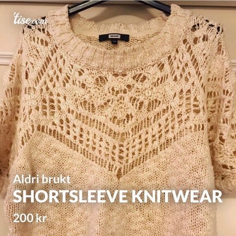 Shortsleeve Knit Genser