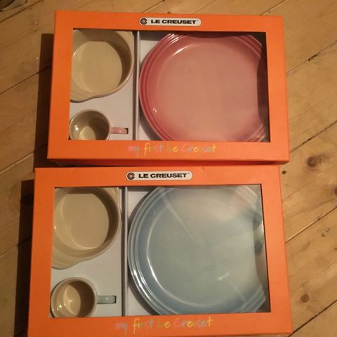 Le Creuset, min første Le Creuset.  Sjelden. Uåpnet i eske.