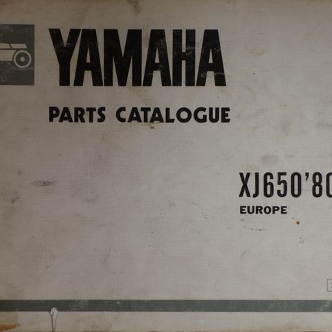 Yamaha XJ650 Delekatalog 1980 mod og 1982 mod