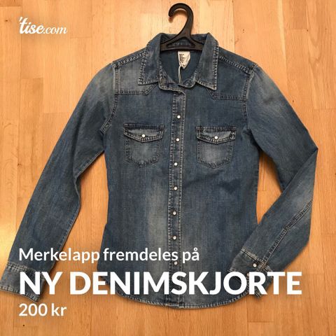 Denimskjorte ny størrelse 34