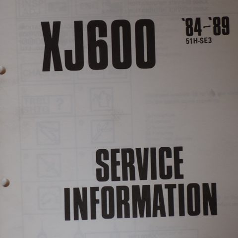 Yamaha XJ600 Service info 1984-89