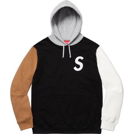 Supreme S logo Hoodie hettegenser Black L Kom med bud!