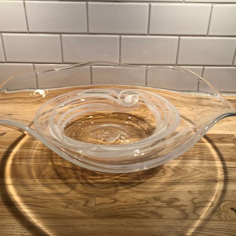 Hadeland Wave glassfat, 40cm