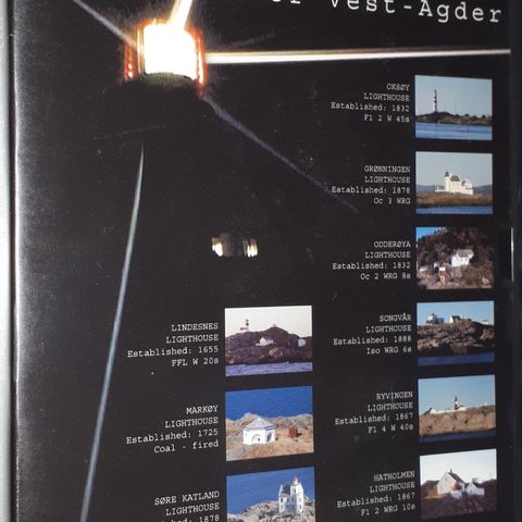 DVD.THE LIGHTHOUSES OF VEST-AGDER.Norway