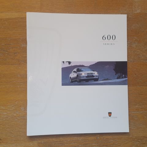 Brosjyre Rover 600 1995
