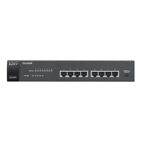 ZYXEL ES1100-8P Switch 8-port FE Unmanaged PoE Switch