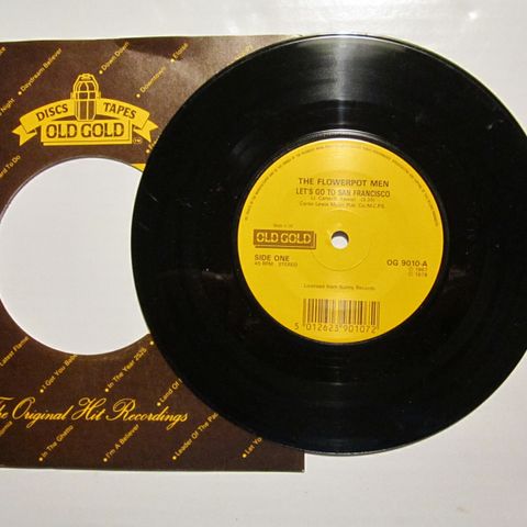 FLOWERPOT MEN / LET'S GO TO SAN FRANSISCO - 7" VINYL SINGLE