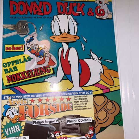 Donald Duck nr. 26 - 1992 (med bilag)