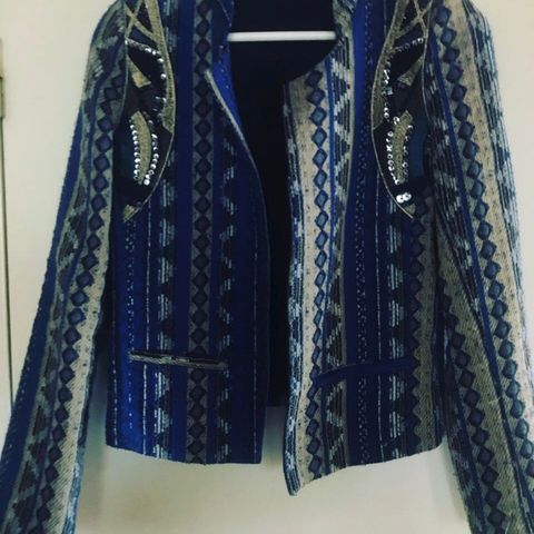 Blazer m/ paljetter Aridza Bross. Str 34 / 36