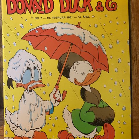 Donald Duck nr. 7 - 1981 (med bilag)