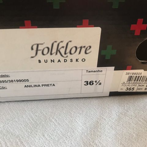 Folklore bunadsko i skinn Str. 36,5