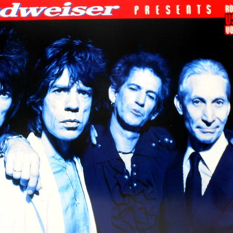 Rolling Stones 1994 Voodo Lounge Tour/ Original Budweiser Promo Plakat.