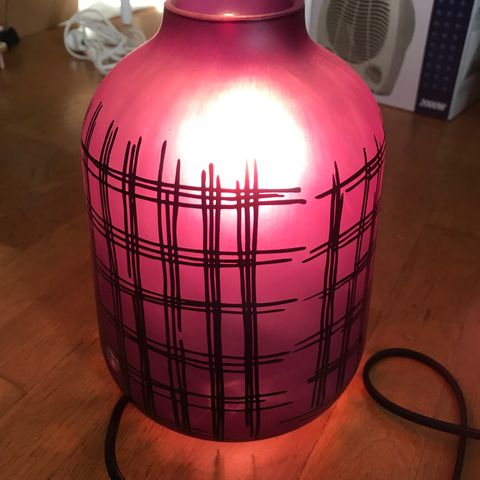 Koppar glass lampe bord Ikea