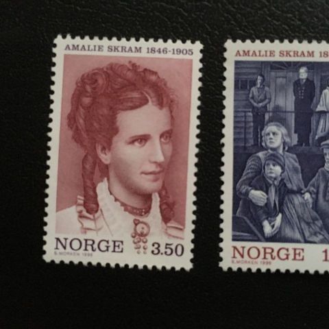 Norge 1996 Amalie Skram 150 år NK 1275 og 1276 Postfrisk