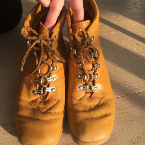 Unike vintage skinnsko skinnboots str.39/40