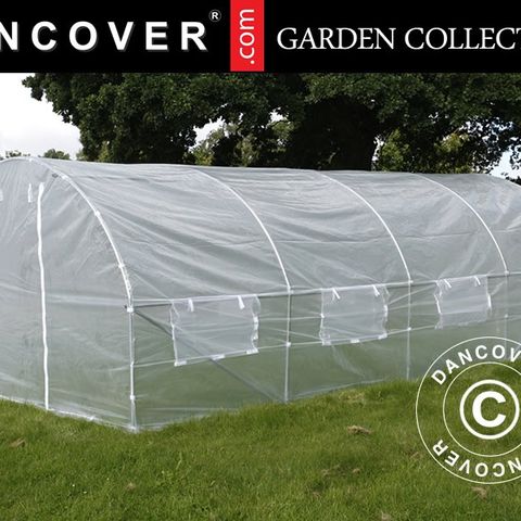 Polytunnel Drivhus 3x6x2m, 18m², Transparent - Veksthus, Drivhuse