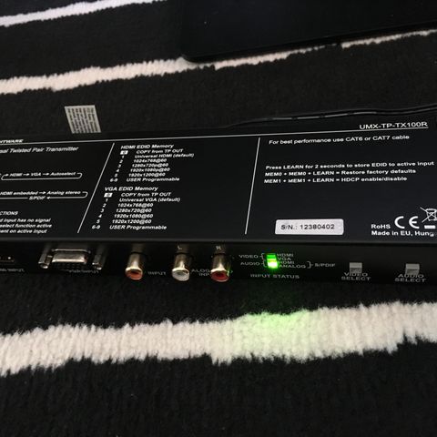 LIGHTWARE HDMI VGA Dual CAT Video & Audio Transmitter UMX-TP-TX100R