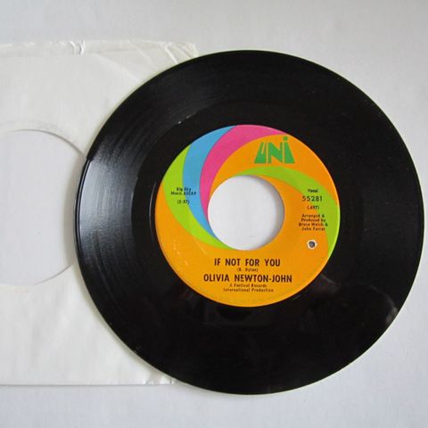 OLIVIA NEWTON-JOHN / IF NOT FOR YOU  - 7" VINYL SINGLE