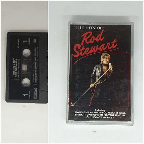 VINTAGE KASSET MED ROD STEWART/ THE HITS OF