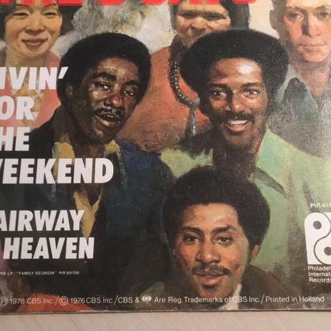 The O'Jays - Livin' For The Weekend  (1976, 7s"ingel)